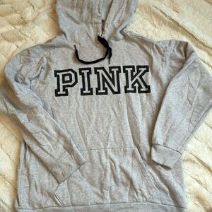 PINK Gray Hoodie